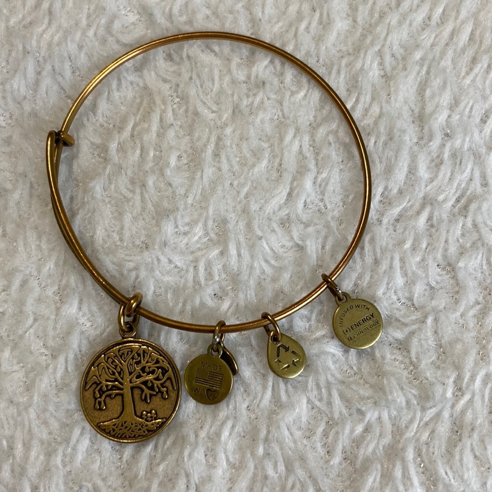 Alex and Ani Gold Tree of Life Charm Bracelet. Gently used.